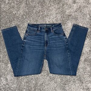 American Eagle Outfitters High Rise Dark Blue Jeans